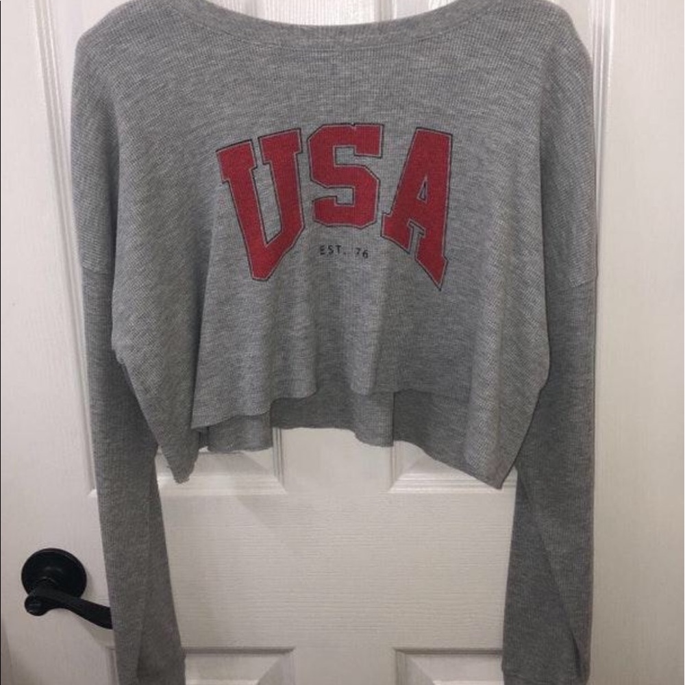 cropped long sleeve